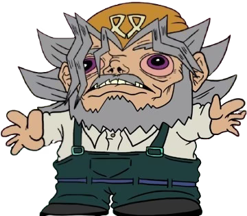Yugi Moto's grandpa, Solomon Muto - drawn by MeatCanyon